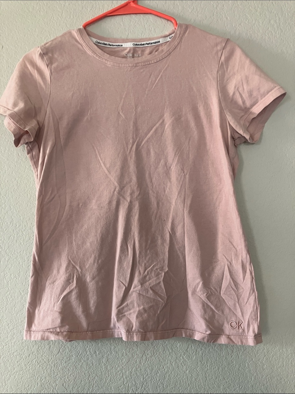 Calvin Klein Light Pink Short Sleeve Crew Tee